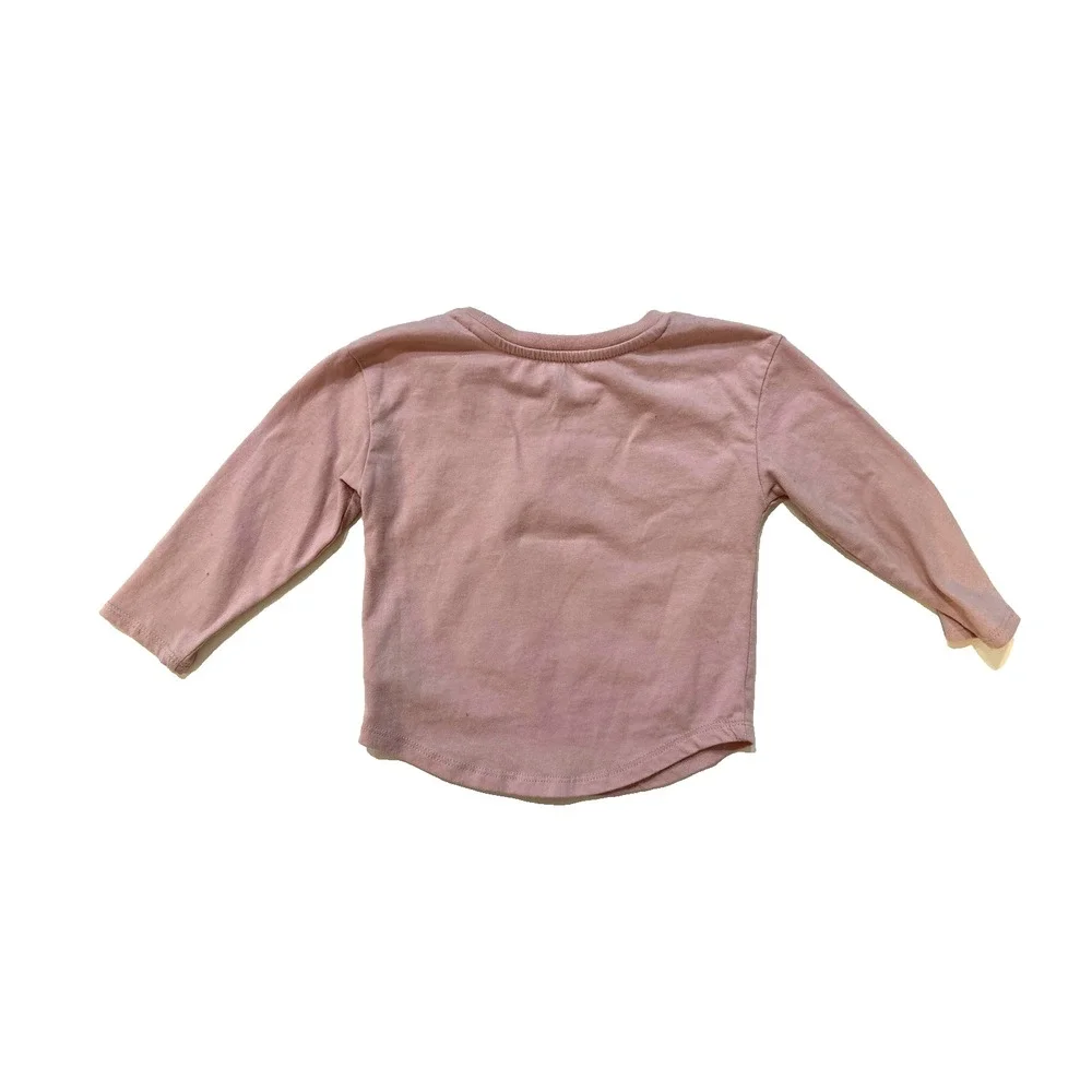 Peanuts Snoopy‎ Shirt Toddler 2T Pink Long Sleeve Graphic Baby Gap Crewneck